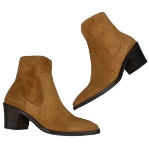 RAG & BONE AXEL CINNAMON SUEDE LEATHER BOOTIES